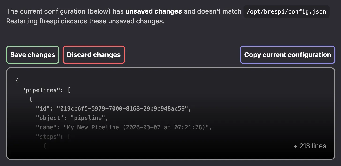 configuration out of sync