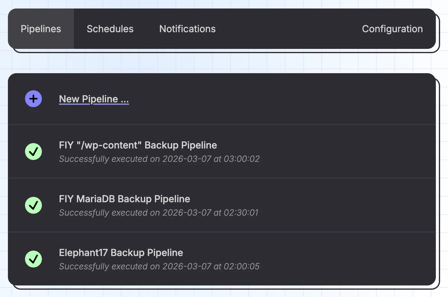 pipelines overview