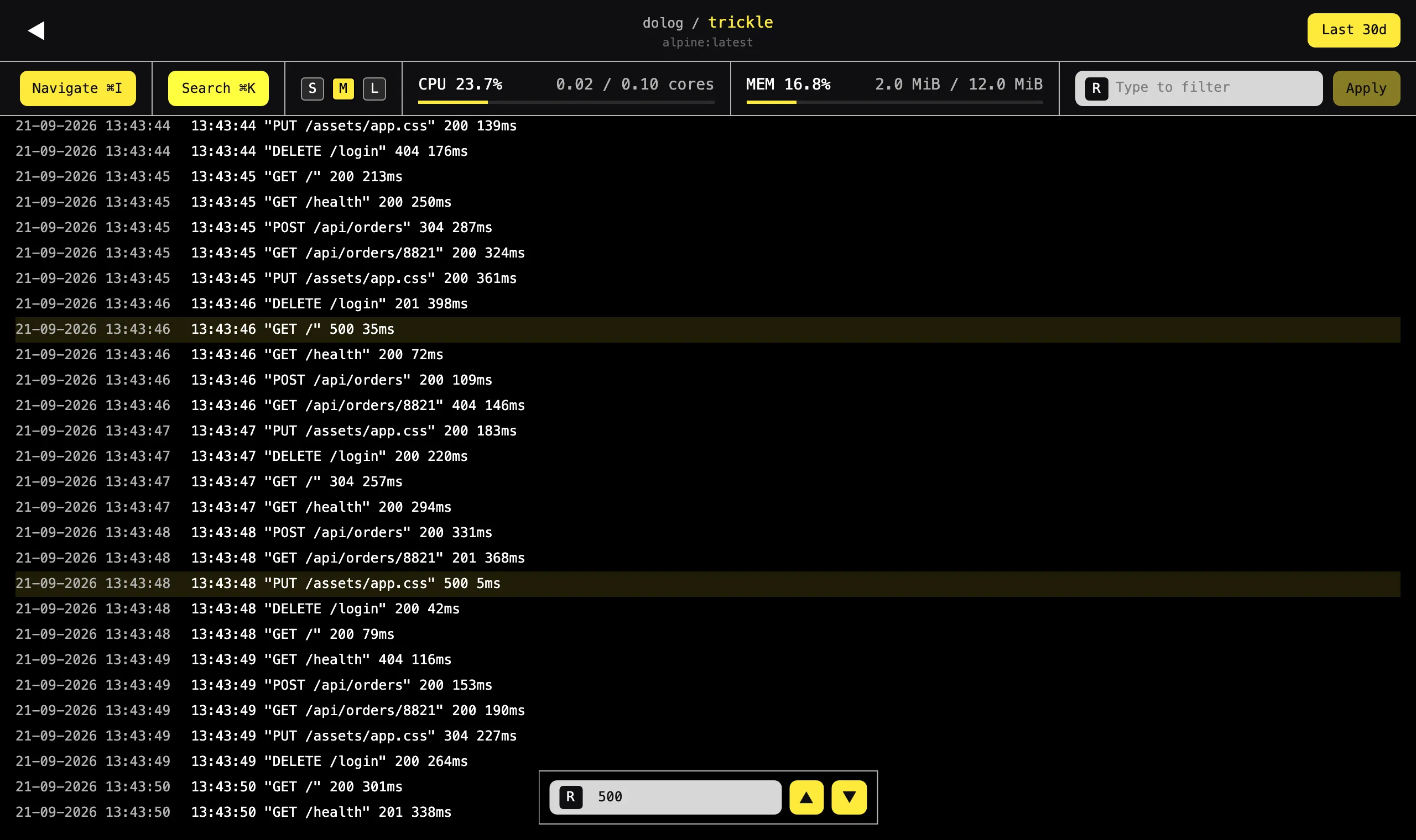 log viewer